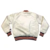 80s Detroit Tigers Full Snap Bomber Satin White Jacket