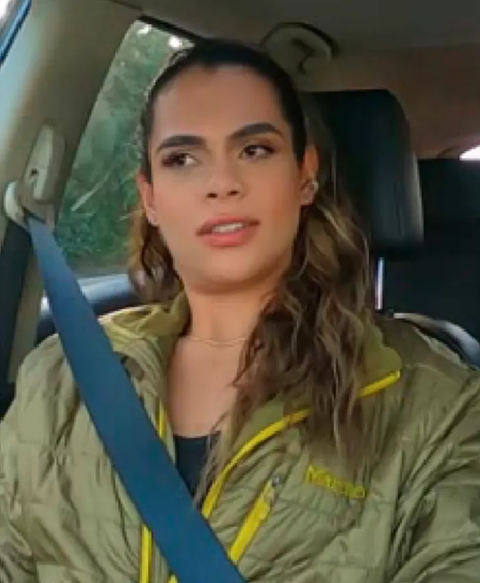 90 Day Fiance S11 Alliya Olive Green Quilted Puffer Jacket