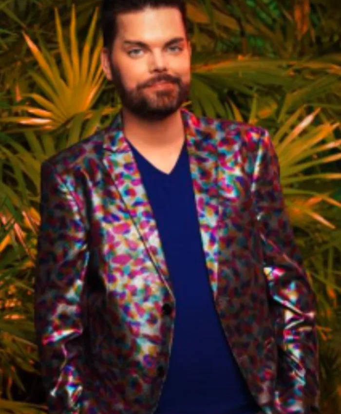 90 Day Hunt For Love S01 Tim Malcolm Metallic Multicolor Blazer