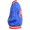 90s NBA Detroit Pistons Full Snap Blue Jacket