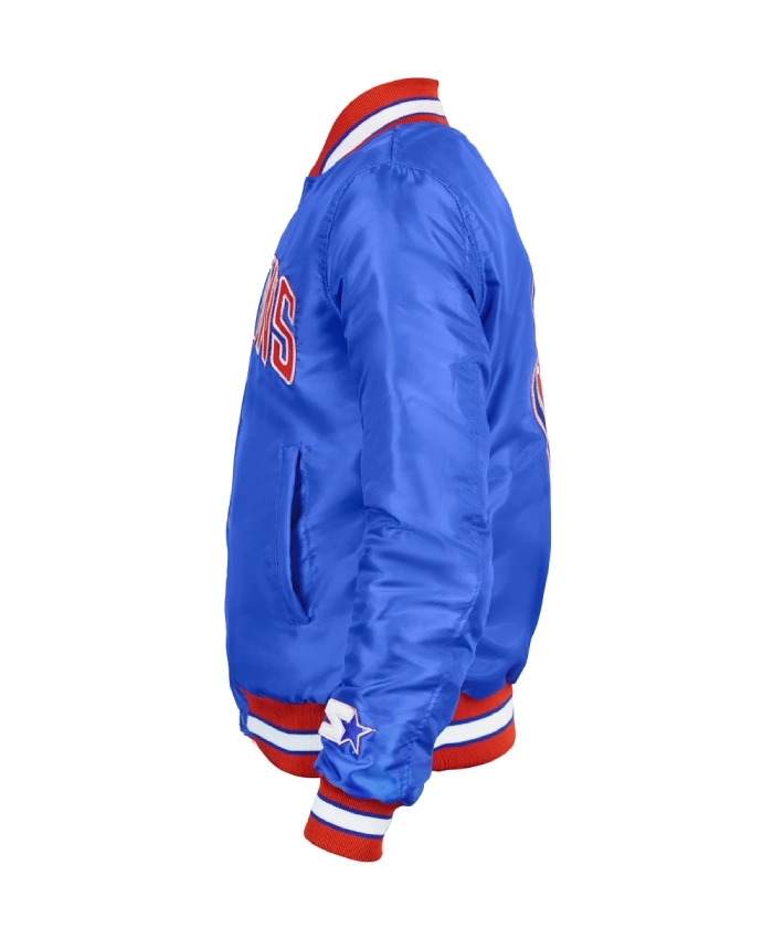 90s NBA Detroit Pistons Jacket In Blue
