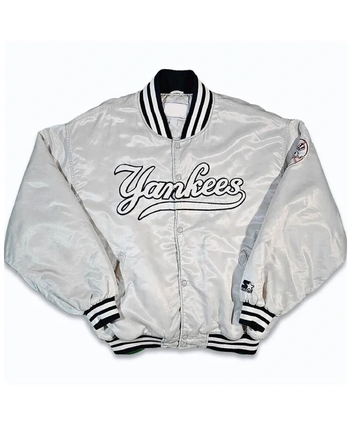 90’s New York Yankees Silver Jacket