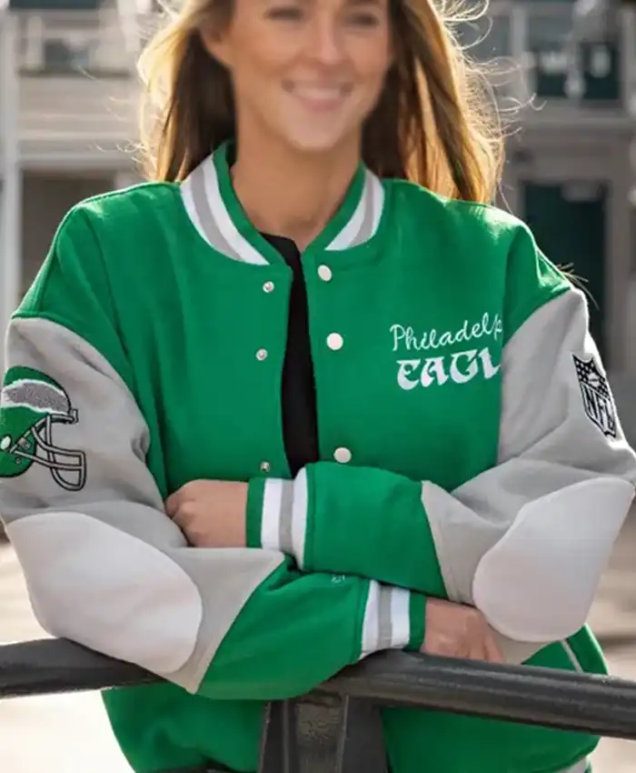 90s Philadelphia Eagles Letterman Varsity Jacket