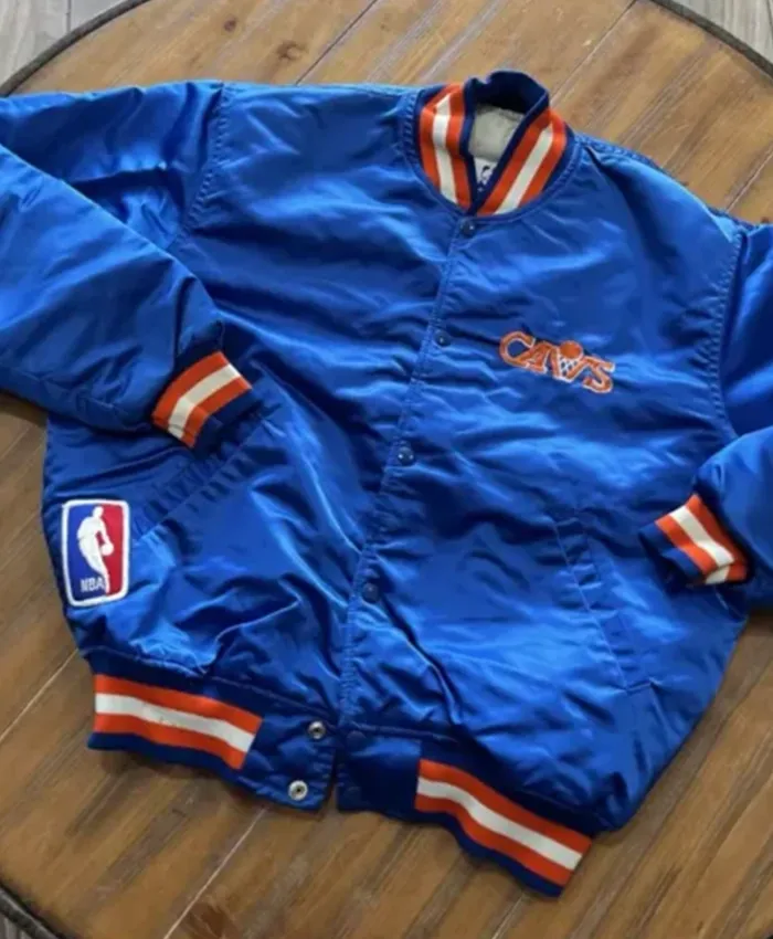 90s Starter Cleveland Cavaliers Cavs Blue Varsity Jacket