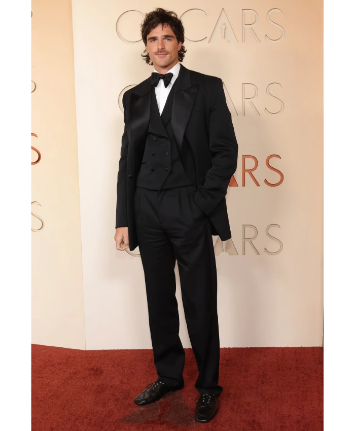 98th Annual Award Oscar 2026 Jacob Elordi Black Suit For Men
