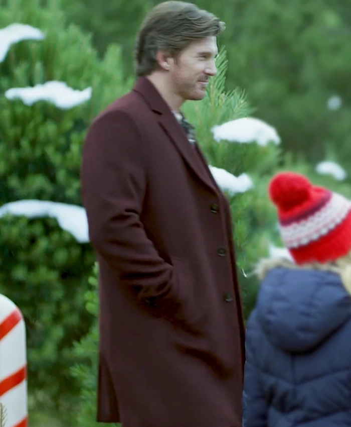 A Christmas Prayer 2025 Christopher Russell Brown Wool Coat