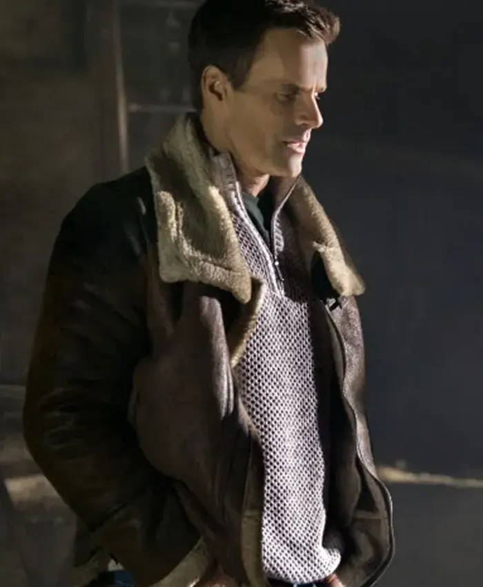 A Christmas To Remember Cameron Mathison Shearling Jacket