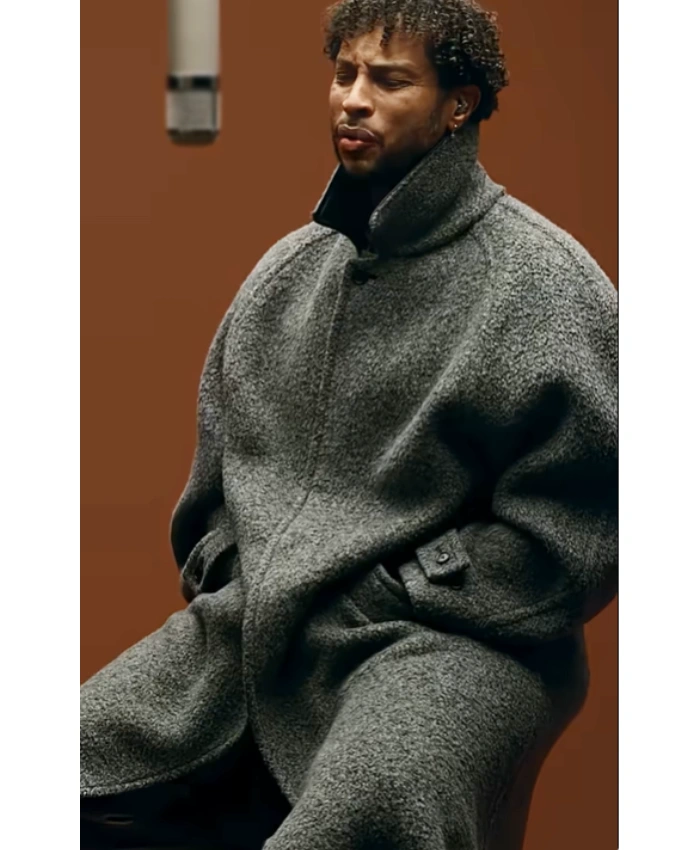 A Color Show Disiz Try Try Try Gray Long Coat - Image 2