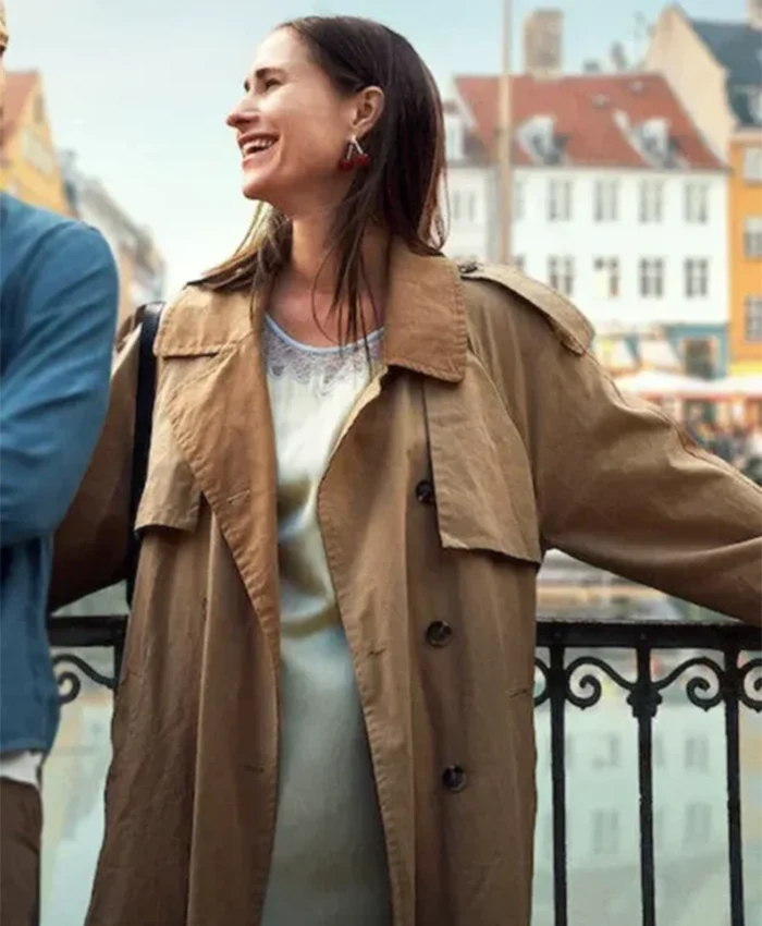 A Copenhagen Love Story 2025 Rosalinde Mynster Brown Coat