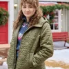 A Dance In The Snow Jenny Green Puffer Hooded Jacket