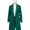 A Merry Scottish Christmas Lacey Chabert Green Trench Coat