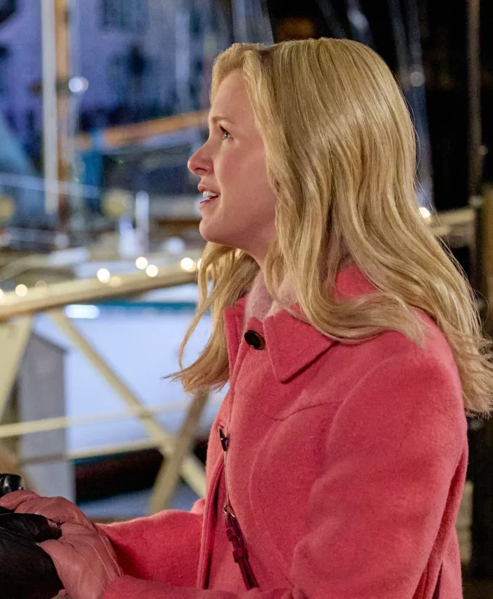 A Newport Christmas 2025 Ginna Claire Mason Pink Wool Coat - Image 3