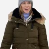 A Royal Christmas Crush Katie Cassidy Brown Jacket