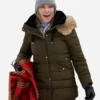 A Royal Christmas Crush Katie Cassidy Brown Jacket For Sale