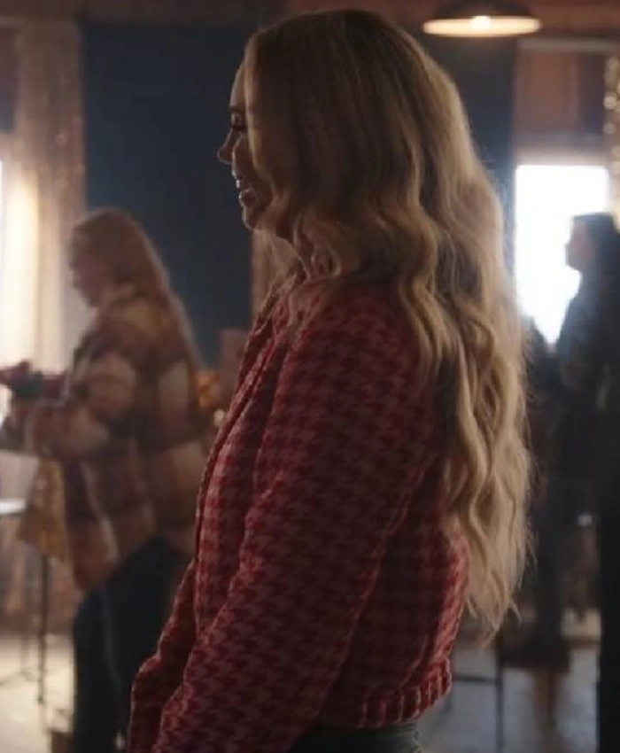A Royal Montana Christmas 2025 Fiona Gubelmann Pink Jacket - Image 3