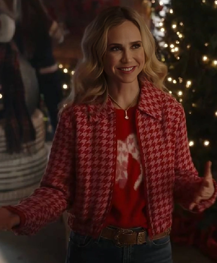 A Royal Montana Christmas 2025 Fiona Gubelmann Pink Jacket - Image 2