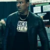A Train TV Series The Boys Season 04 Jessie T. Usher Black Leather Jacket