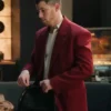 A Very Jonas Christmas Movie 2025 Nick Jonas Red Blazer For Sale
