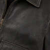 Mens Distressed A2 Bomber Leather Jacket