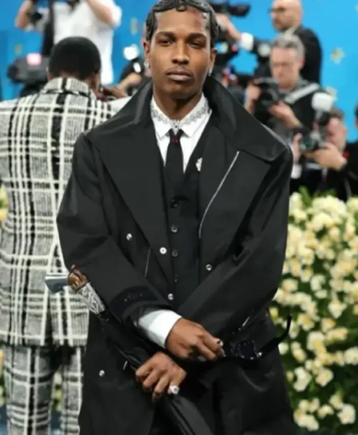 A$AP Rocky Met Gala 2025 Black Jacket