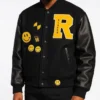 AAP Rocky Letterman Black Wool Jacket