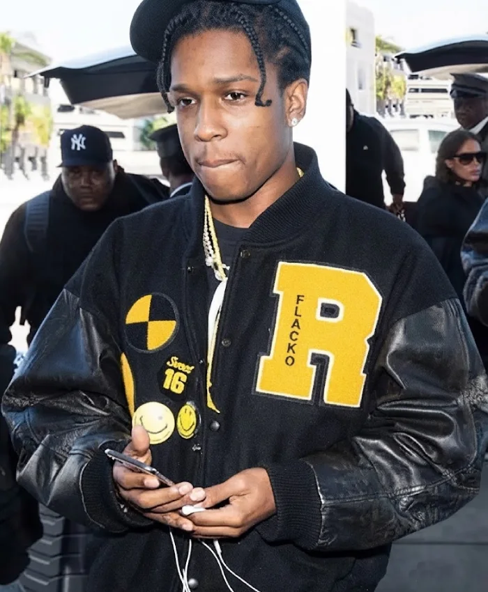 A$AP Rocky Letterman Varsity Jacket