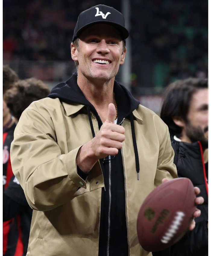 Ac Milan Tom Brady Brown Jacket - Image 5