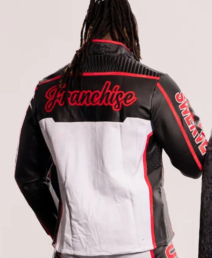 AEW Swerve Strickland Mr. Terrific Leather Jacket