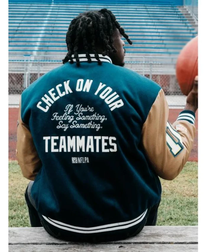 AJ Brown Philadelphia Eagles Varsity Jacket