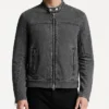 ARKET Racer Denim Jacket Mens