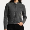ARKET Racer Denim Jacket Womens