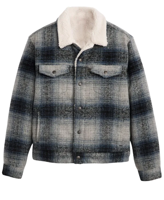 Aaron Heffernan Brassic S7 Grey Trucker Jacket