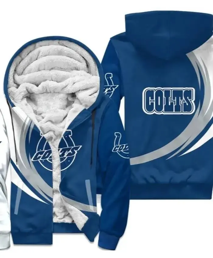 Aaron Indianapolis Colts Faux Fur Bomber Jacket