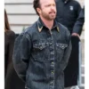 Aaron Paul Paris Fashion Week Denim Jacket