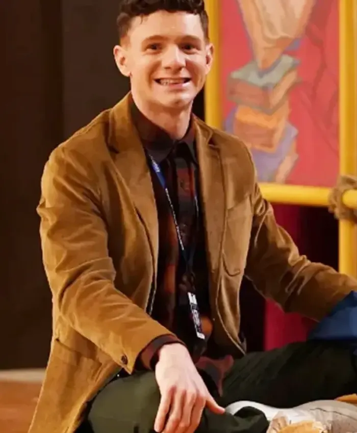 Abbott Elementary S02 Jacob Hill Brown Corduroy Blazer