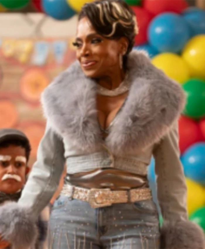 Abbott Elementary S04 Sheryl Lee Ralph Fur Denim Jacket