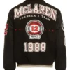 Abercrombie and Fitch McLaren Embroidered Black Jacket