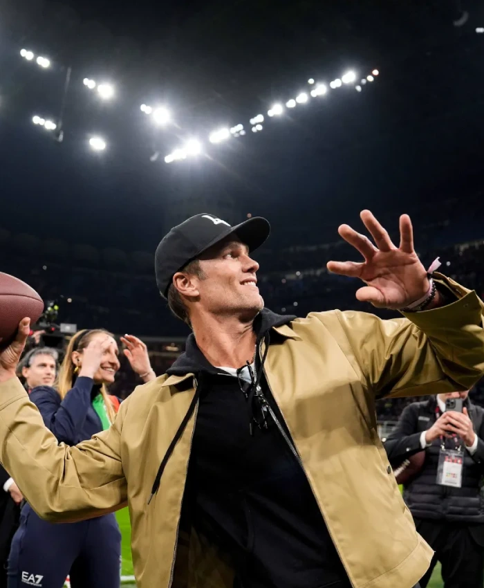 Ac Milan Tom Brady Brown Jacket - Image 4