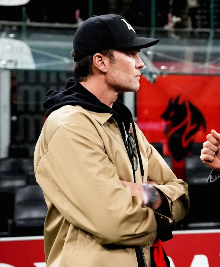 Ac Milan Tom Brady Brown Jacket - Image 3