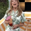 Access Daily 2025 Adrianna Costa Leaf Print Romper