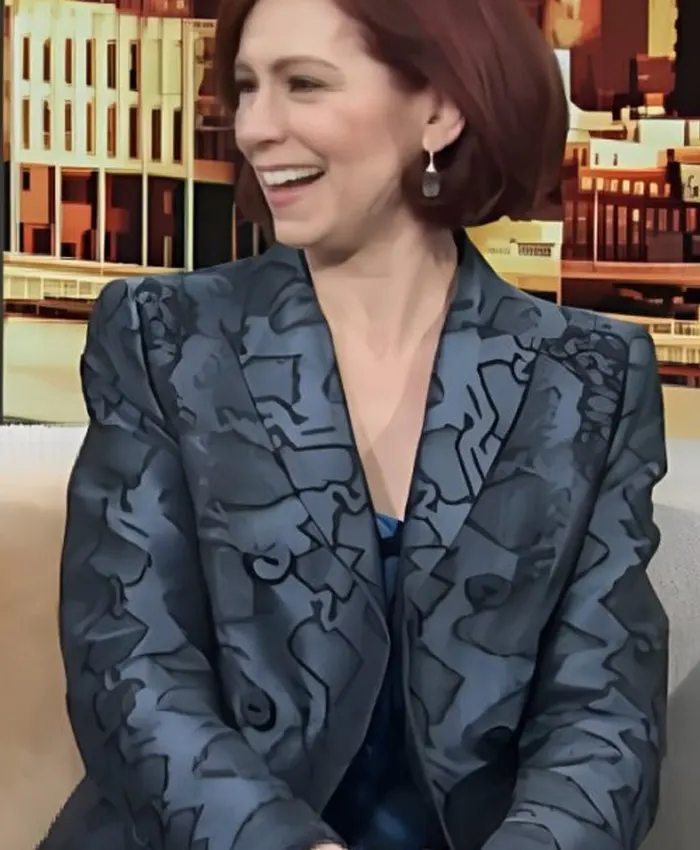 Access Daily 2025 Carrie Preston Print Snake Blazer
