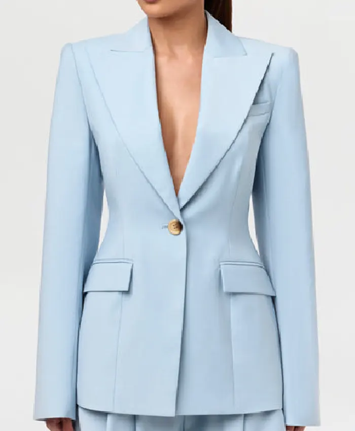 Access Hollywood 2025 Zuri Hall Blue Blazer - Image 3