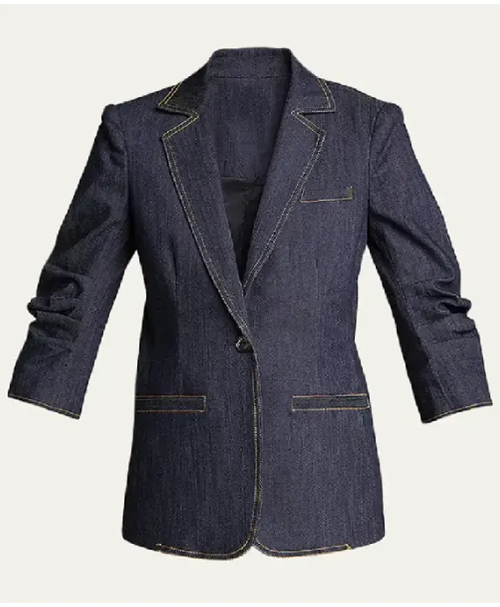 Access Hollywood 2025 Emily Orozco Denim Blazer - Image 2