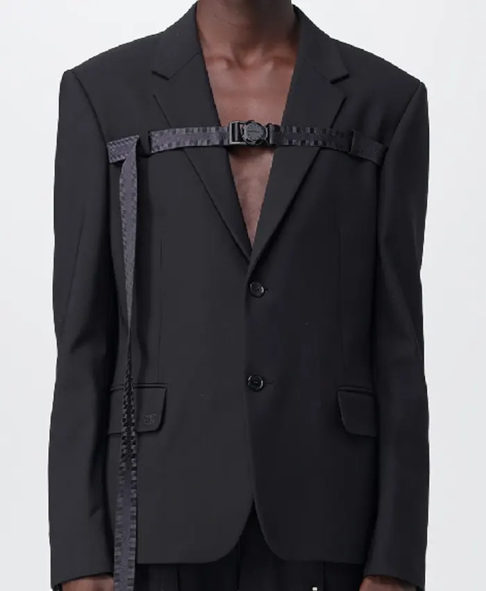 Access Hollywood 2025 Scott Evans Buckle Black Blazer - Image 2