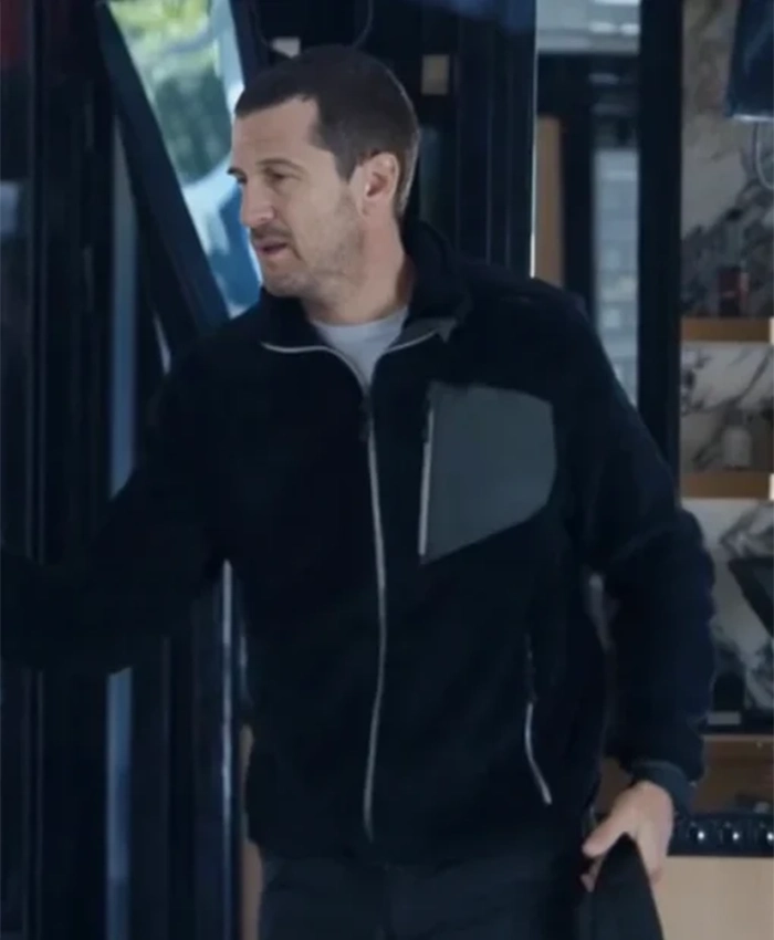 Ad Vitam 2025 Guillaume Canet Black Wool Jacket