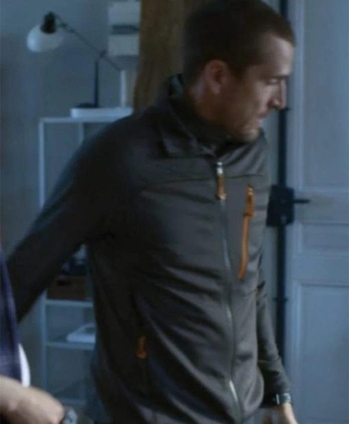 Ad Vitam 2025 Guillaume Canet Grey Fleece Jacket