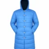 Adam Sandler 2000 Movie Little Nicky Blue Padded Long Puffer Hooded Jacket