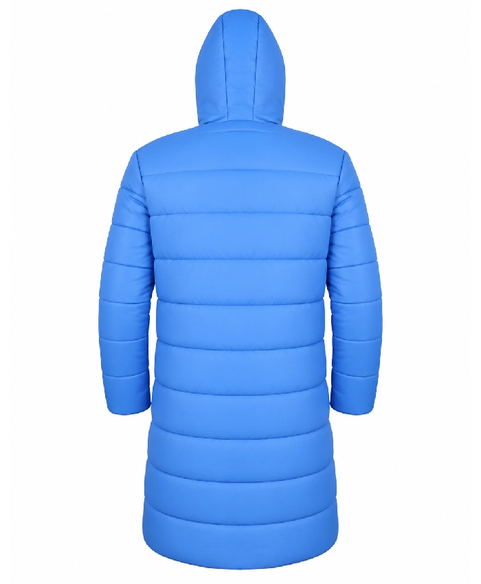 Adam Sandler 2000 Movie Little Nicky Blue Padded Puffer Hooded Jacket