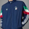 Adidas Italy Blue Satin Track Jacket