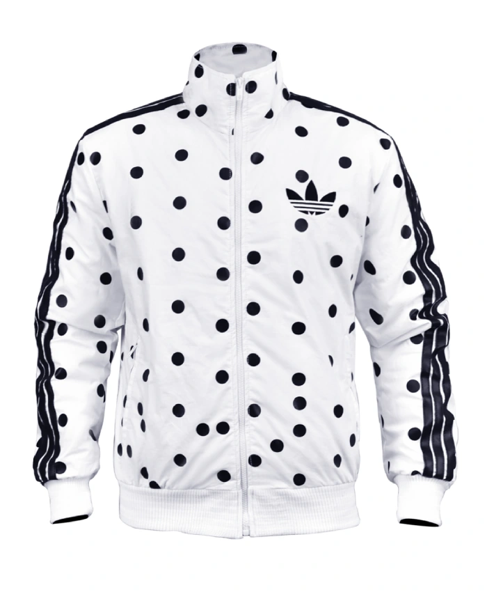 Adidas Polka Dots White Track Jacket